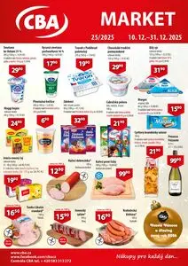 Akční leták CBA, platný od 2025-12-10 do 2025-12-31.