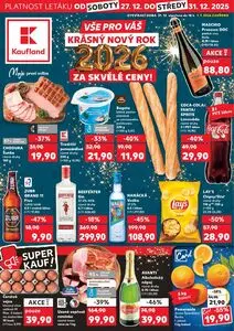 Akční leták Kaufland, platný od 2025-12-27 do 2025-12-31.