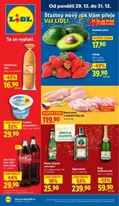 Akční leták LIDL, platný od 2025-12-29 do 2025-12-31.