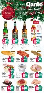 Akční leták Astur & Qanto, platný od 2025-12-18 do 2026-01-02.