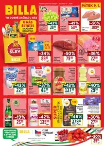 Akční leták BILLA, platný od 2026-01-07 do 2026-01-13.
