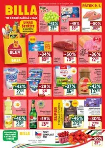 Akční leták BILLA, platný od 2026-01-07 do 2026-01-13.