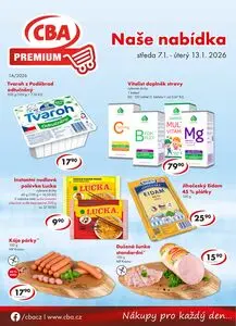 Akční leták CBA, platný od 2026-01-07 do 2026-01-13.