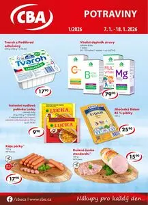 Akční leták CBA, platný od 2026-01-07 do 2026-01-13.