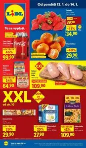 Akční leták LIDL, platný od 2026-01-12 do 2026-01-14.