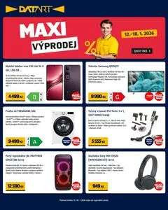Akční leták DATART, platný od 2026-01-12 do 2026-01-18.
