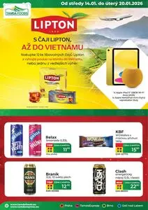 Akční leták Tamda Foods, platný od 2026-01-14 do 2026-01-20.
