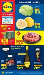 Akční leták LIDL, platný od 2026-01-19 do 2026-01-21.