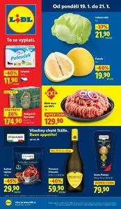 Akční leták LIDL, platný od 2026-01-19 do 2026-01-21.