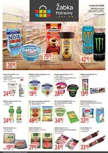Akční leták žabka, platný od 2026-01-14 do 2026-01-27.