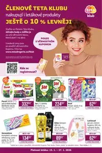 Akční leták Teta drogerie, platný od 2026-01-15 do 2026-01-27.