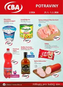 Akční leták CBA, platný od 2026-01-21 do 2026-01-27.