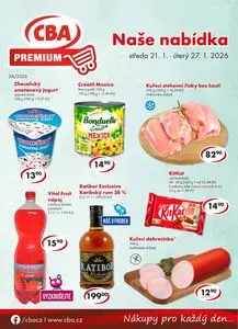 Akční leták CBA, platný od 2026-01-21 do 2026-01-27.