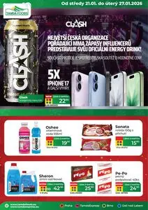 Akční leták Tamda Foods, platný od 2026-01-21 do 2026-01-27.