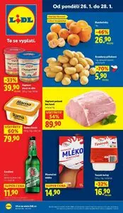 Akční leták LIDL, platný od 2026-01-26 do 2026-01-28.