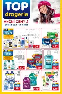 Akční leták Top Drogerie, platný od 2026-01-22 do 2026-01-31.