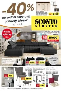 Akční leták SCONTO, platný od 2026-01-21 do 2026-02-02.