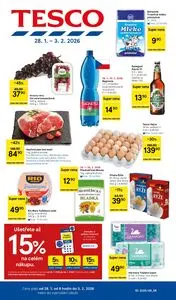 Akční leták TESCO, platný od 2026-01-28 do 2026-02-03.