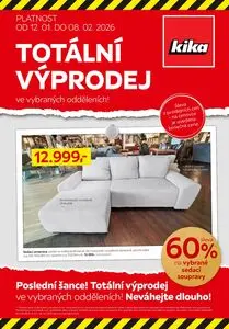 Akční leták kika, platný od 2026-01-12 do 2026-02-05.