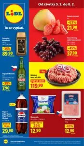 Akční leták LIDL, platný od 2026-02-05 do 2026-02-08.