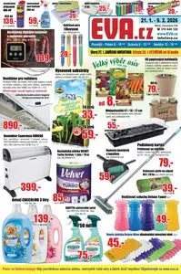 Akční leták EVA.cz, platný od 2026-01-21 do 2026-02-09.