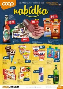 Akční leták COOP, platný od 2026-01-28 do 2026-02-10.
