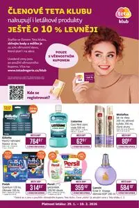 Akční leták Teta drogerie, platný od 2026-01-29 do 2026-02-10.