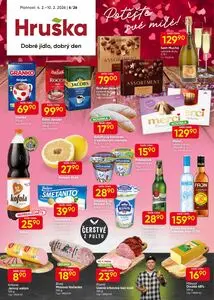 Akční leták Hruška, platný od 2026-02-04 do 2026-02-10.
