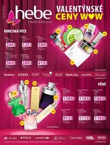 Akční leták Hebe, platný od 2026-01-31 do 2026-02-16.