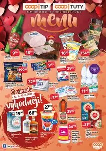 Akční leták COOP TUTY, platný od 2026-02-11 do 2026-02-24.