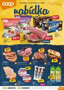 Akční leták COOP, platný od 2026-02-11 do 2026-02-24.