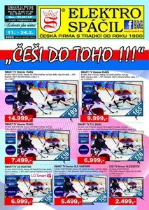 Akční leták ELEKTRO SPÁČIL, platný od 2026-02-11 do 2026-02-24.