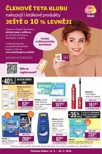 Akční leták Teta drogerie, platný od 2026-02-12 do 2026-02-24.