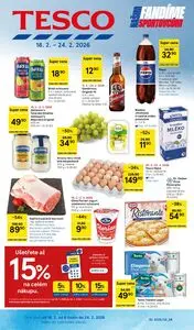 Akční leták TESCO, platný od 2026-02-18 do 2026-02-24.