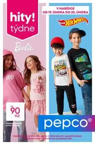 Akční leták PEPCO, platný od 2026-02-19 do 2026-02-25.