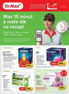 Akční leták Dr. Max, platný od 2026-02-01 do 2026-02-28.