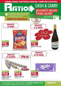 Akční leták Ratio, platný od 2026-02-01 do 2026-02-28.