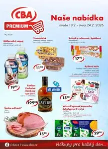 Akční leták CBA, platný od 2026-02-18 do 2026-02-24.