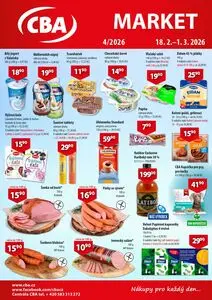 Akční leták CBA, platný od 2026-02-18 do 2026-03-01.