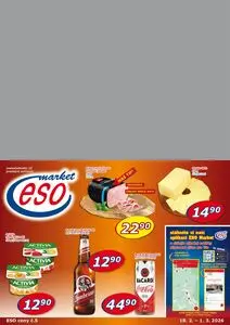 Akční leták ESO, platný od 2026-02-18 do 2026-03-01.