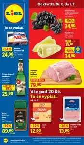 Akční leták LIDL, platný od 2026-02-26 do 2026-03-01.