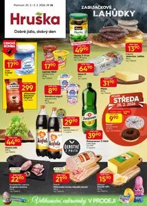 Akční leták Hruška, platný od 2026-02-25 do 2026-03-03.