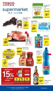 Akční leták TESCO, platný od 2026-02-25 do 2026-03-03.