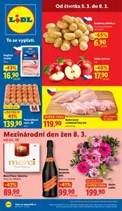 Akční leták LIDL, platný od 2026-03-05 do 2026-03-08.