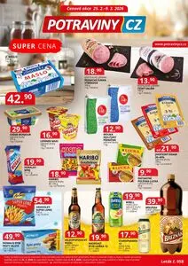 Akční leták POTRAVINY CZ, platný od 2026-02-25 do 2026-03-10.