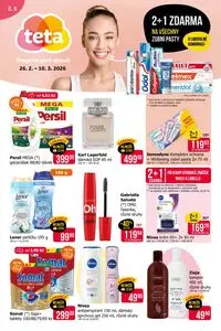 Akční leták Teta drogerie, platný od 2026-02-26 do 2026-03-10.