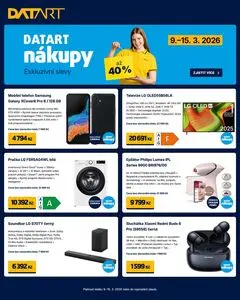 Akční leták DATART, platný od 2026-03-09 do 2026-03-15.