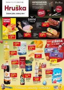 Akční leták Hruška, platný od 2026-03-11 do 2026-03-17.