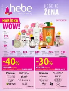 Akční leták Hebe, platný od 2026-03-05 do 2026-03-18.