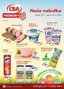 Akční leták CBA, platný od 2026-03-18 do 2026-03-24.